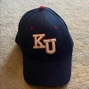 Zephyr Navy and Red KU Hat
